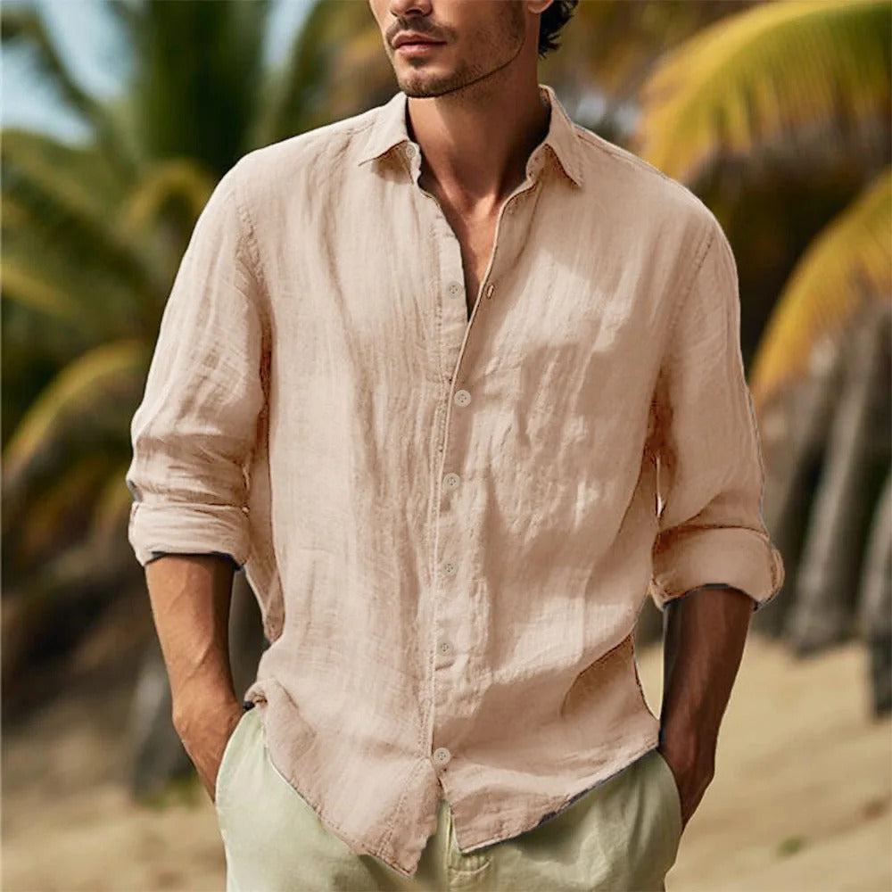 Oryon Linen Button-Up Shirt