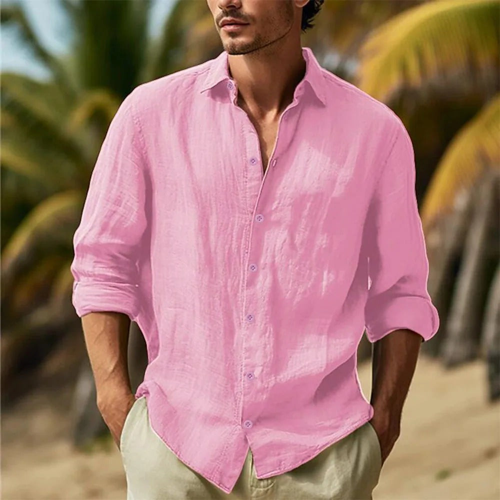 Oryon Linen Button-Up Shirt
