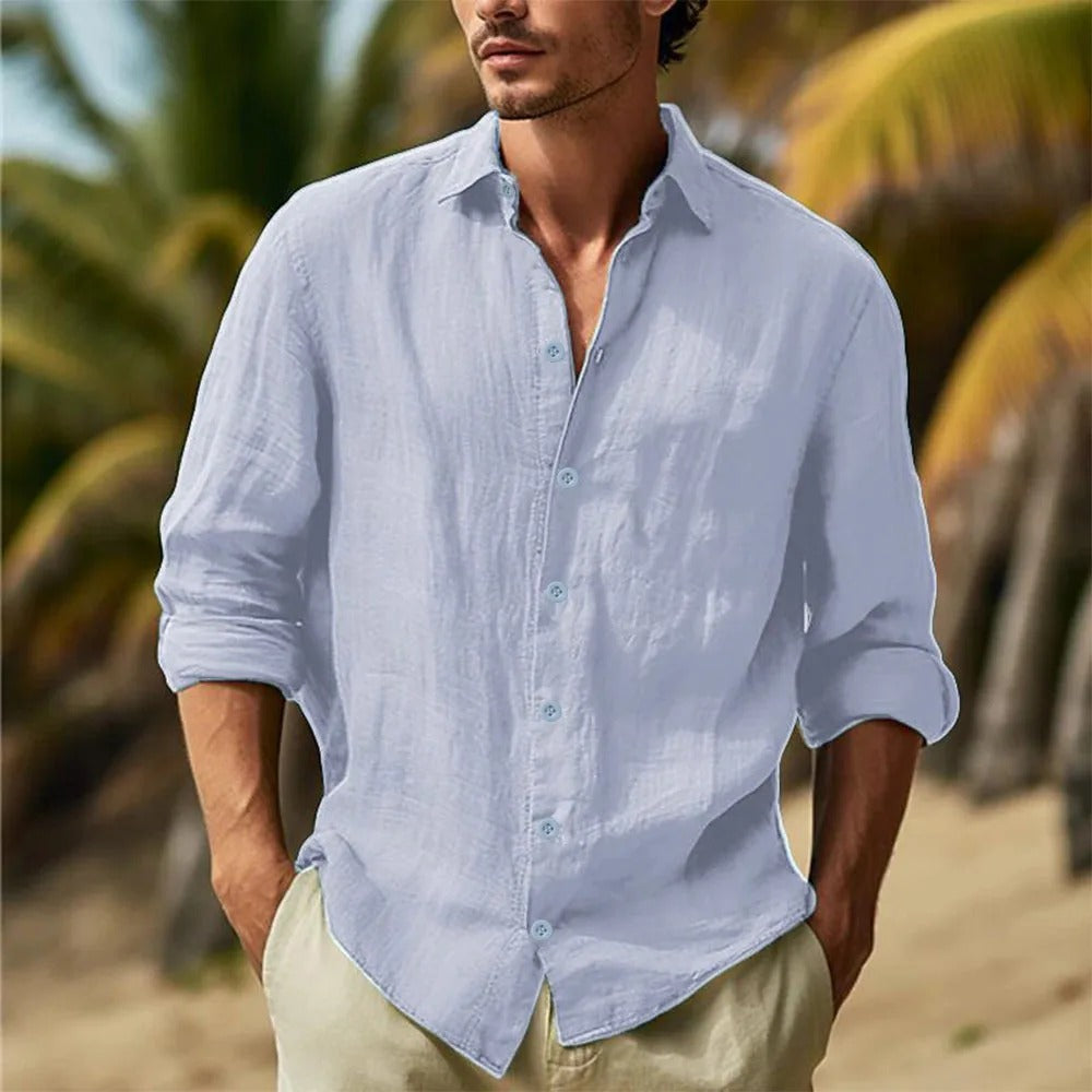 Oryon Linen Button-Up Shirt